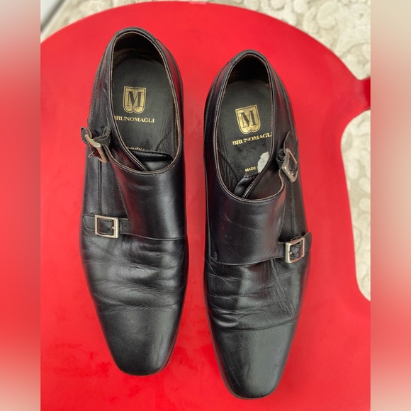 Leather men’s designer shoes - Bruno Magli oxfords - Picture 2 of 8